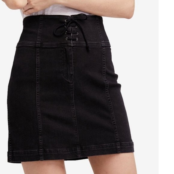 Free People Dresses & Skirts - Free People Denim Corset Skirt